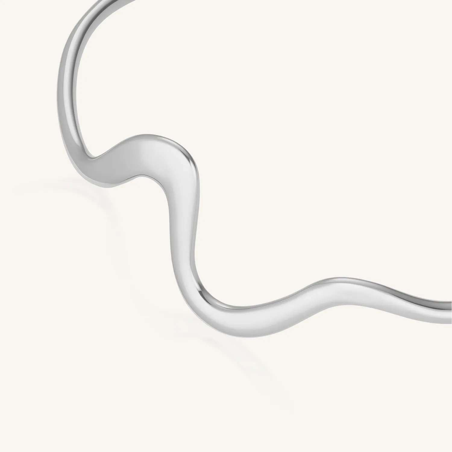 Rosefield Essentials Wave Bangle armring gull