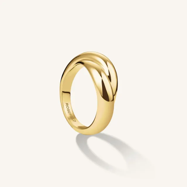Rosefield Crossed Ring ring gull størrelse 48–56
