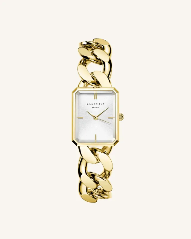 Rosefield Octagon XS Studio Gold gullklokke gullbelagt