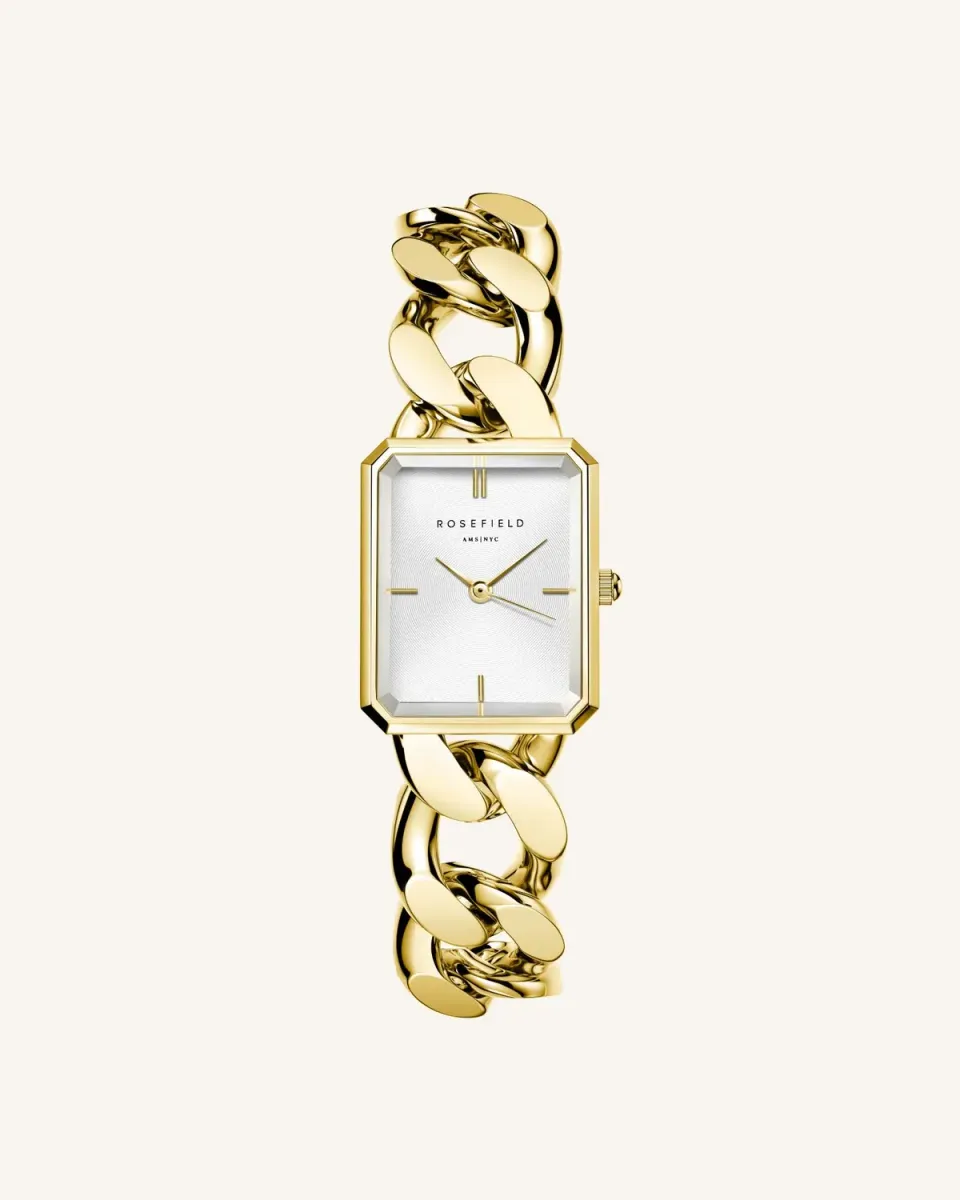 Rosefield Octagon XS Studio Gold gullklokke gullbelagt