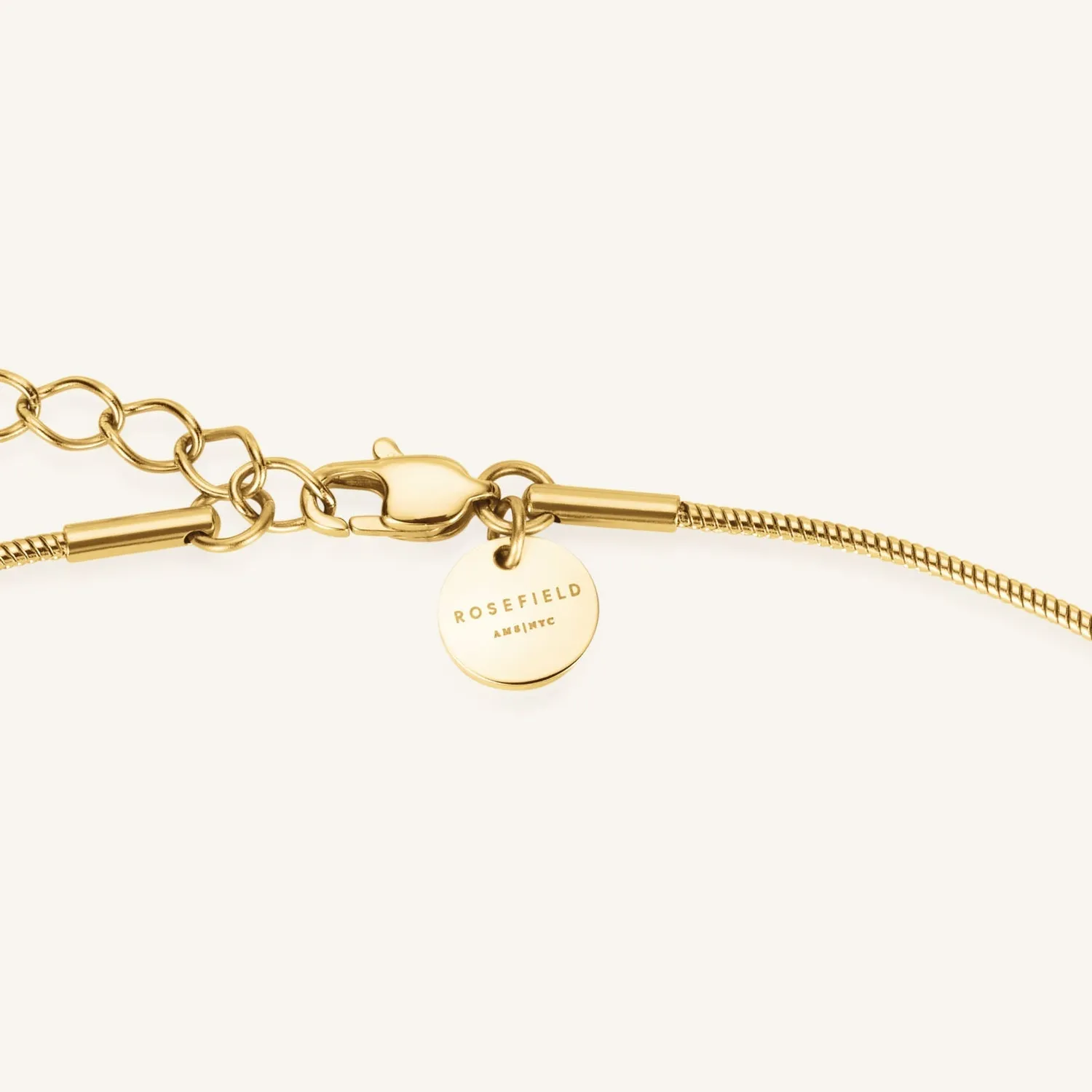 Rosefield Clover Amulet halskjede gull 42–46 cm