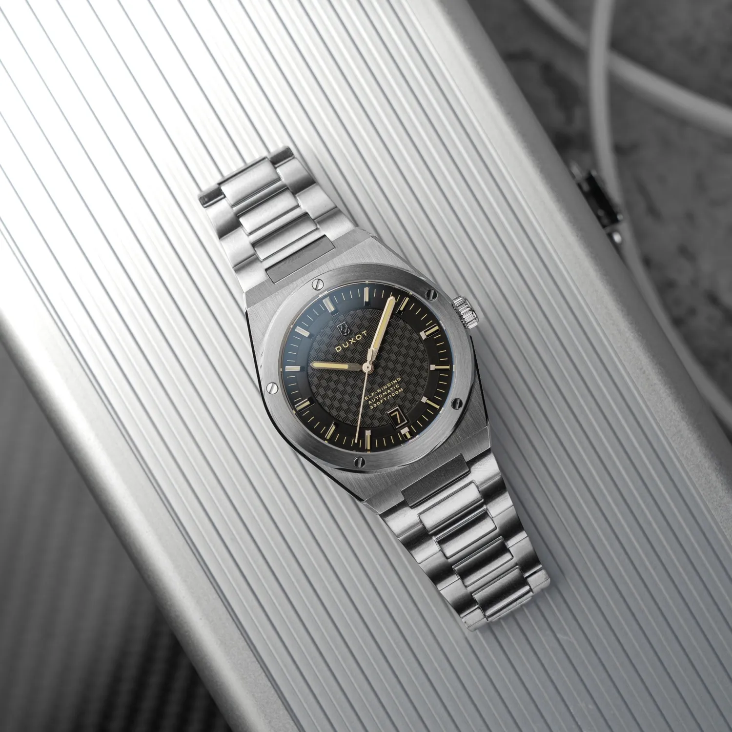 Duxot Bastia Automatic klokke 40 mm svart 10 ATM