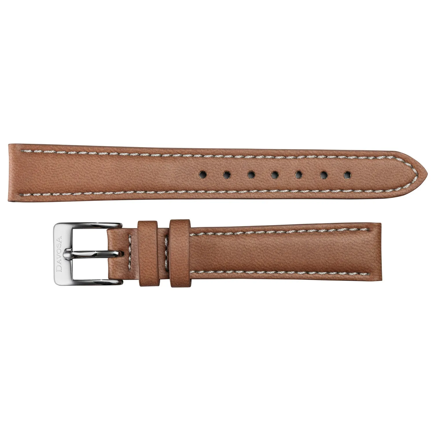 DAVOSA Vegan Leather brun klokkerem 20 mm, vegansk skinn