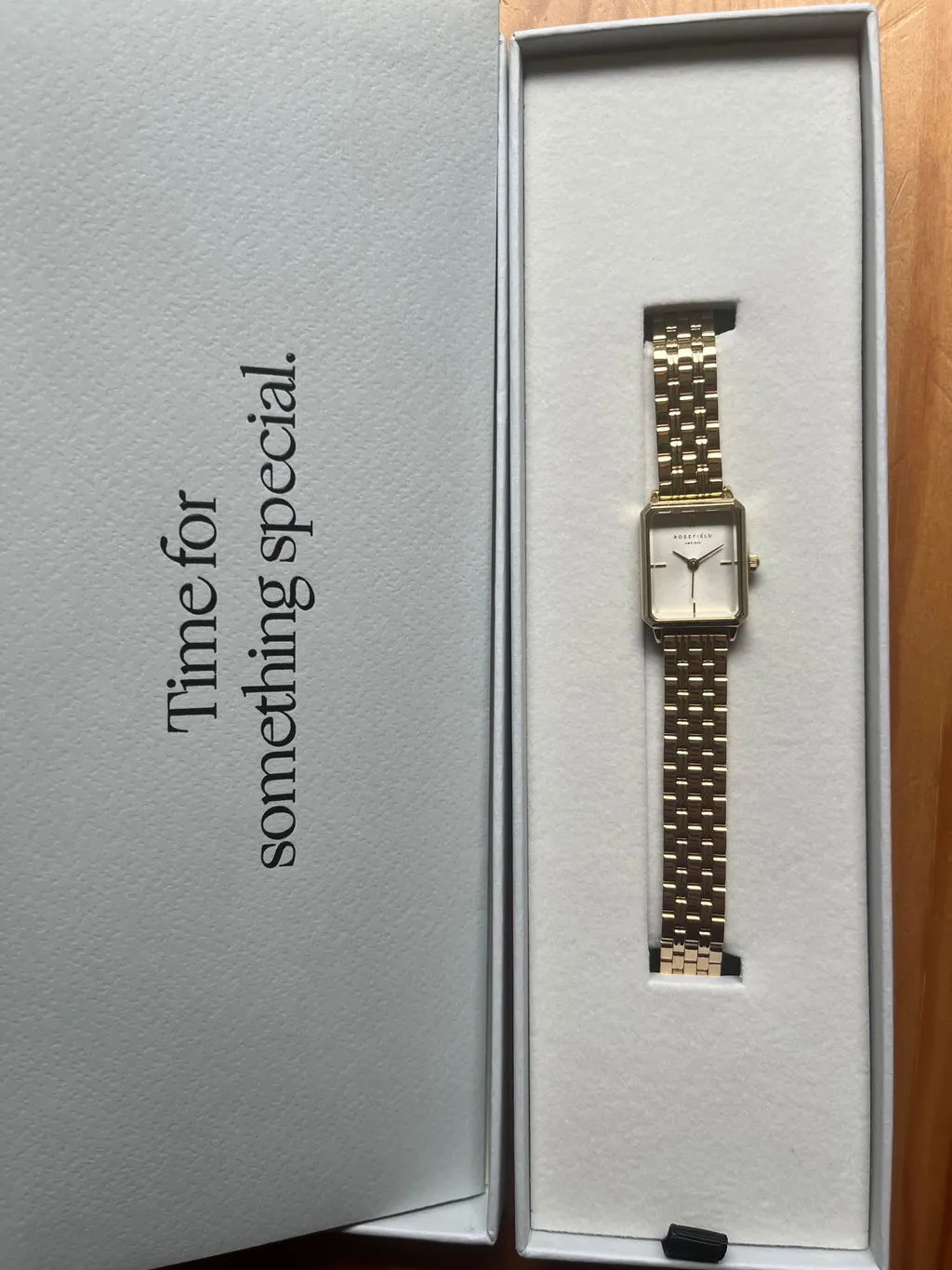 Rosefield Octagon XS klokke gull 24 mm lenke