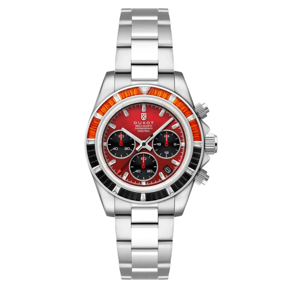 Duxot Accelero Pearl Red kronografklokke
