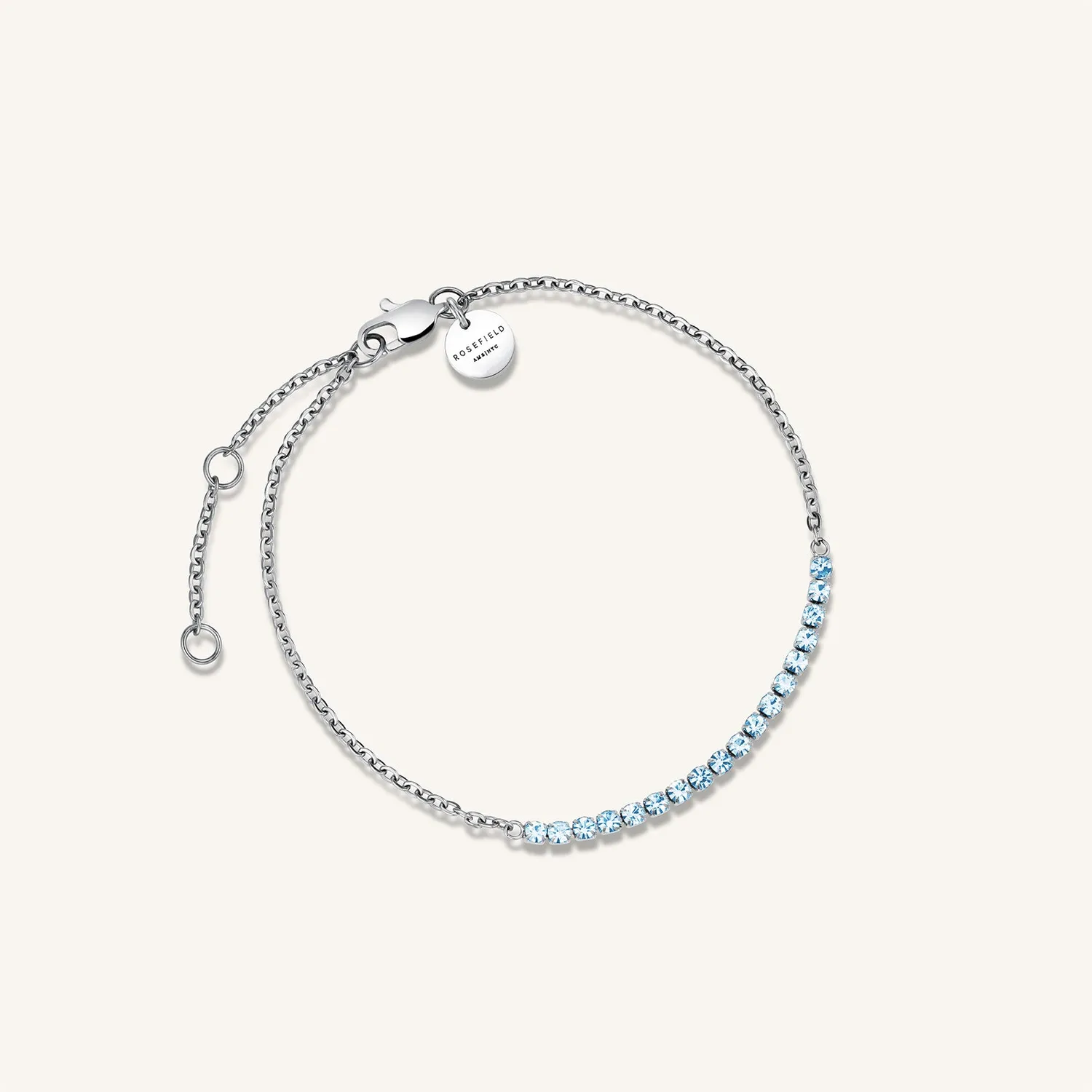 Rosefield Tennis Bracelet armbånd gull justerbart 16,5–19,5 cm