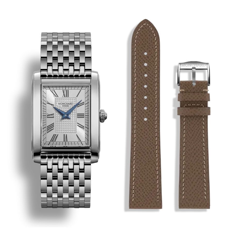 MonChard Classic White on Bracelet klokke 24,9 mm