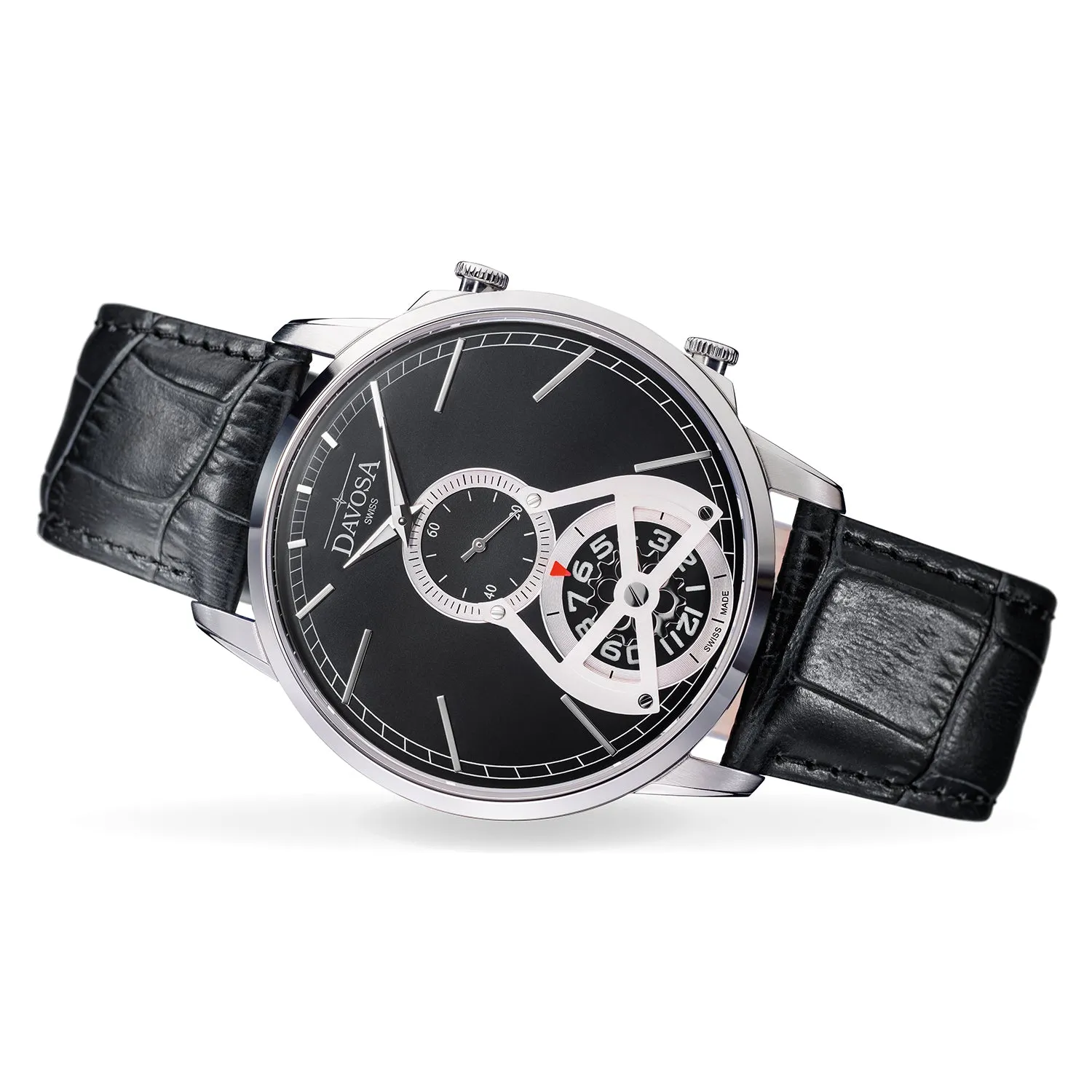 DAVOSA Cuore² quartzklokke 42 mm stål